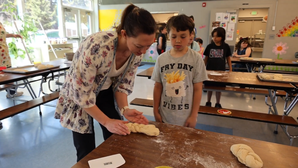 Conger Students Learn How to Make Bread Through FoodCorps