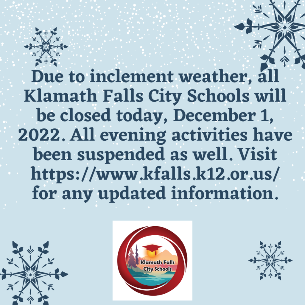 School closed Dec 1